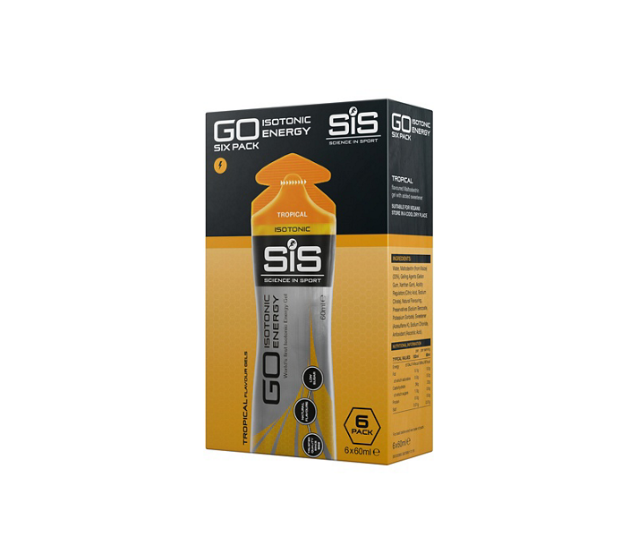 Pack Gel SIS Go Isotonic Energy tropical 6 x 60 ml