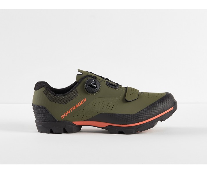 Zapatillas Bontrager Foray Gris Oliva/Naranja Radioactivo