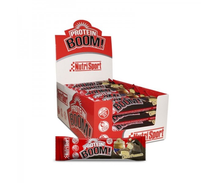 Barrita Nutrisport Protein Boom sabor ChocoPeanuts 1 Unidad