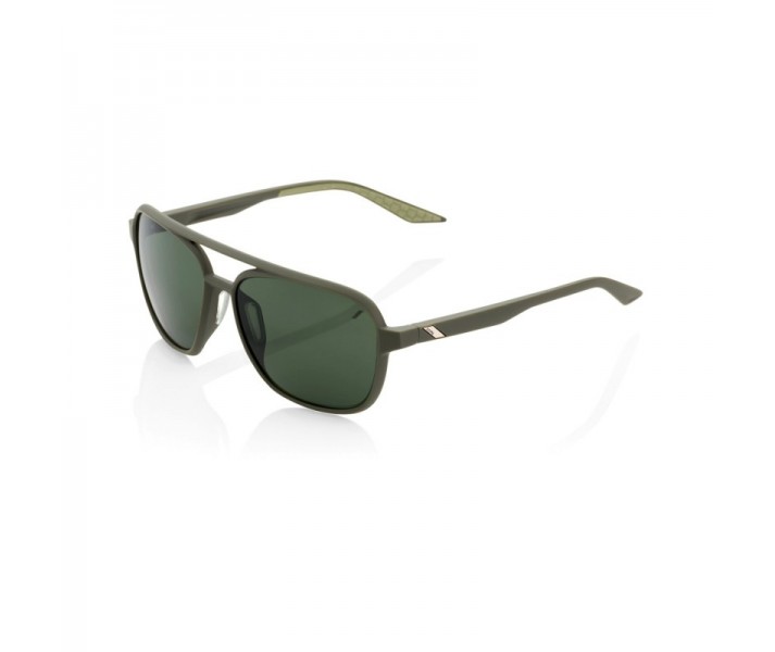 Gafas 100% Kasia Verde Militar - Lente Gris Verde