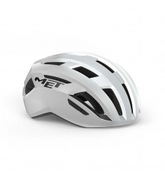 Casco Met Vinci MIPS Blanco/Plata Brillo