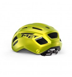 Casco Met Vinci MIPS Amarillo Metal Brillo