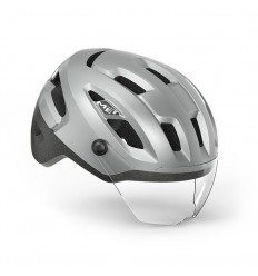 Casco Met Intercity MIPS Plata Reflectante Mate