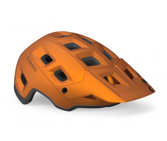 Casco Met Terranova MIPS Naranja/Titanio Metálico Mate