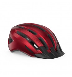 Casco Met Downtown MIPS Rojo Brillo