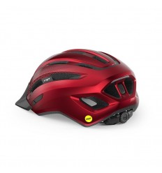 Casco Met Downtown MIPS Rojo Brillo