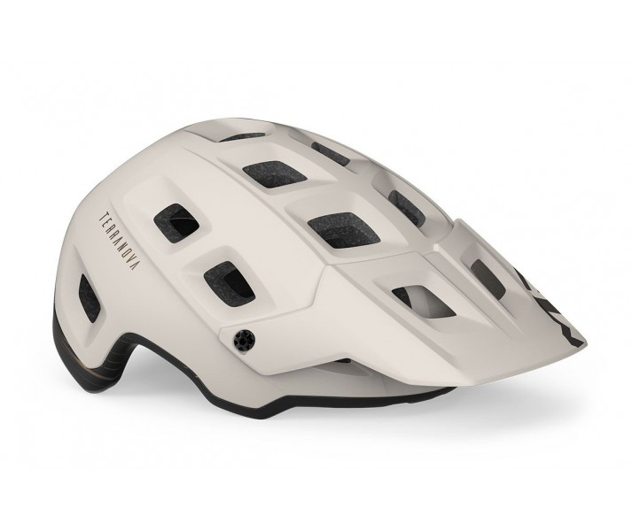 Casco Met Terranova Blanco/Bronce Mate