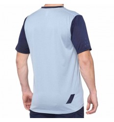 Camiseta 100% Ridecamp Lt. Azul Pizarra/Azul Marino