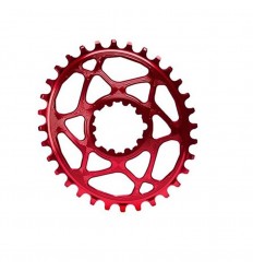 Plato Ovalado Absolute Black DM 3mm Shimano XTR Aluminio Rojo