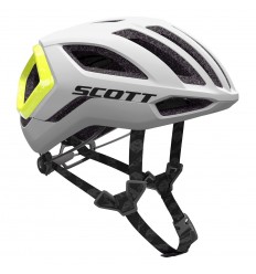 Casco Scott Centric Plus (Ce) Blanco / Amarillo