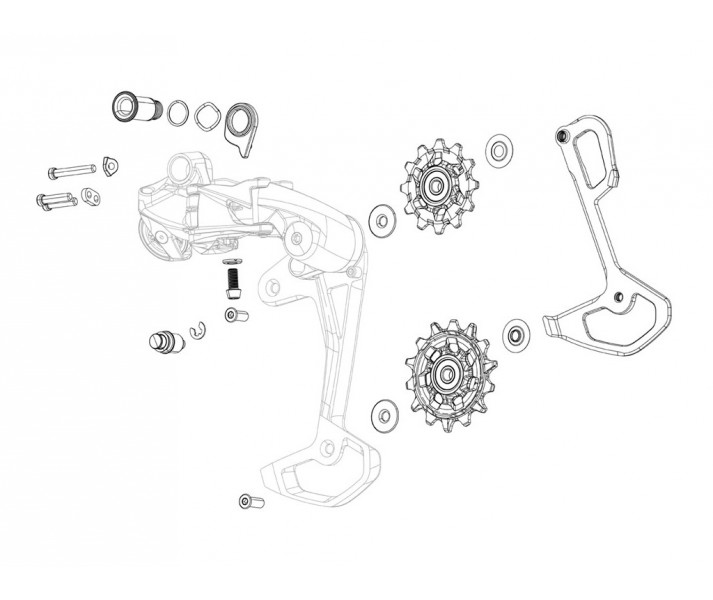 Repuesto Caja Interna Cambio Sram Apex XPLR AXS