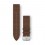 Quick Release Bands (20 mm), Dark Brown Embossed Italian Leather with Silver Hardware