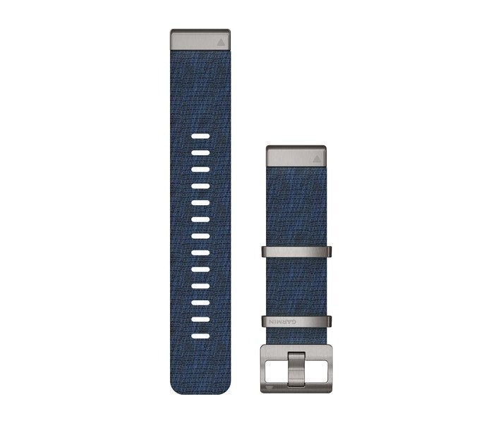 Correa Garmin de reloj QuickFit® 22, Correa Garmin de nailon jacquard  Azul