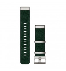 Correa Garmin de reloj QuickFit® 22, Correa Garmin de nailon jacquard  Verde