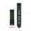 QuickFit® 22 Watch Straps, Leather/FKM Hybrid Strap, Black/Green