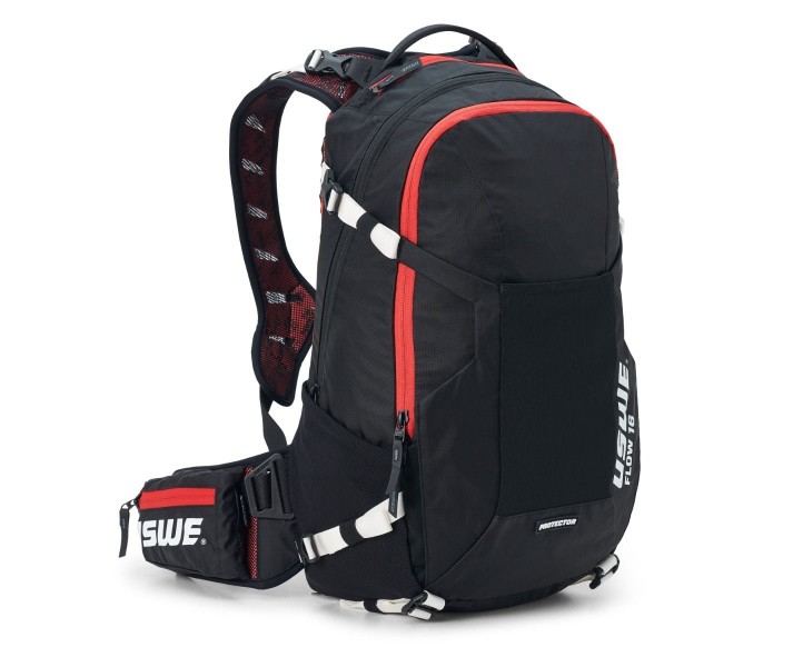 Mochila USWE Flow 16L Negro/Rojo