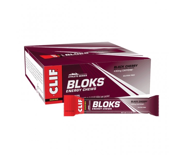 Caja 18 Gominolas Energéticas Clif Black Cherry