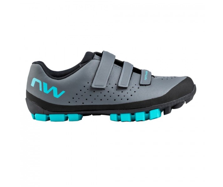 Zapatillas Northwave Hammer Mujer Gris Oscuro-Turquesa