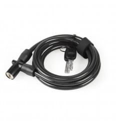 Candado XLC Cable Espiral LO-L14 180cm Negro