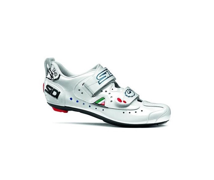 Zapatillas Sidi Carretera T2 Carbon Triathlon Blanco Talla 40