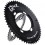 Plato Rotor Carretera Ovalado QXL 16% Q-Xl-53Ax130 Exterior Negro