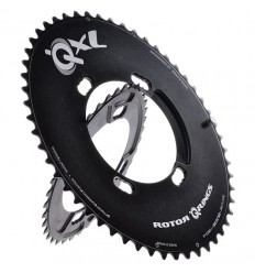 Plato Rotor Carretera Ovalado QXL 16% Q-Xl-53Ax130 Exterior Negro