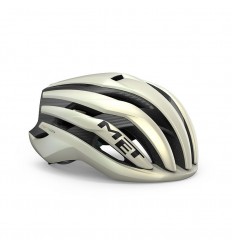 Casco Met Trenta 3K Carbon MIPS Vainilla Hielo / Oro Mate