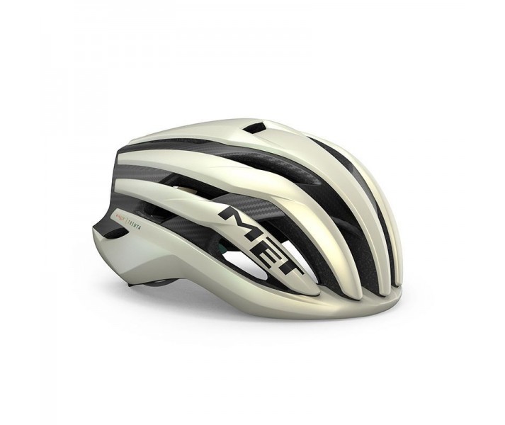 Casco Met Trenta 3K Carbon MIPS Vainilla Hielo / Oro Mate