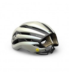 Casco Met Trenta 3K Carbon MIPS Vainilla Hielo / Oro Mate