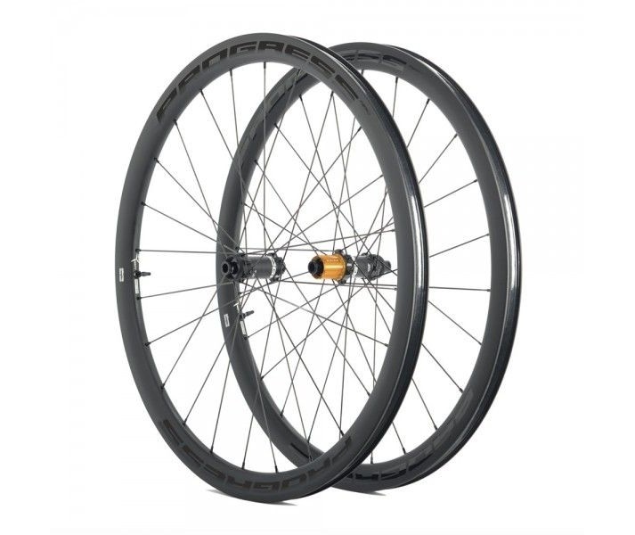 Juego De Ruedas Progress Aero Disc Cubierta 12x100/12x142 Negro