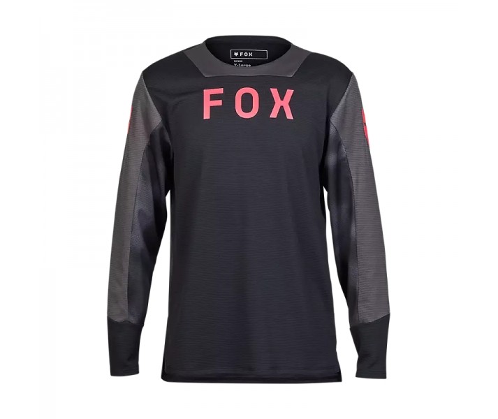 Camiseta Fox técnica m/l Defend Niño Negro