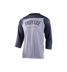 Camiseta 3/4 Troy Lee Camber LT Gris Oscuro/Gris