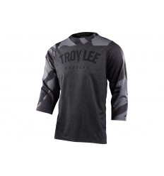 Camiseta 3/4 Troy Lee Camber Negro/Camo