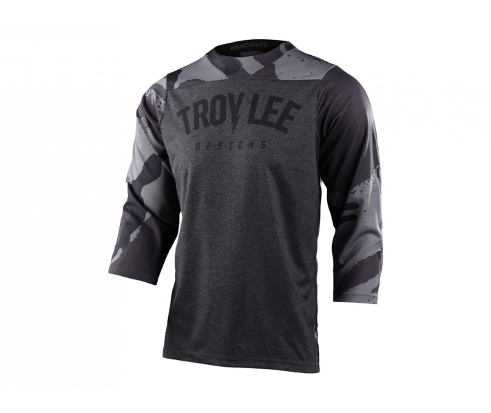 Camiseta 3/4 Troy Lee Camber Negro/Camo