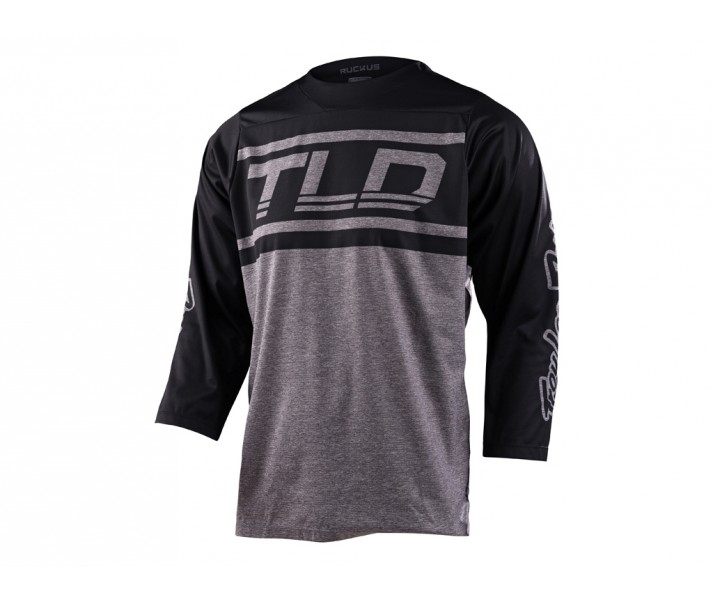 Camiseta Larga Troy Lee Ruckus Gris/Negro/TLD