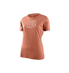 Camiseta Mujer Troy Lee Badge Coral