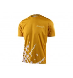 Camiseta Troy Lee Flowline Big Spin Dorado/Blanco