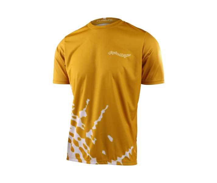 Camiseta Troy Lee Flowline Big Spin Dorado/Blanco