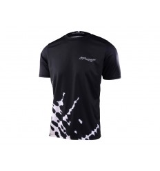 Camiseta Troy Lee Flowline Big Spin Negro/Blanco