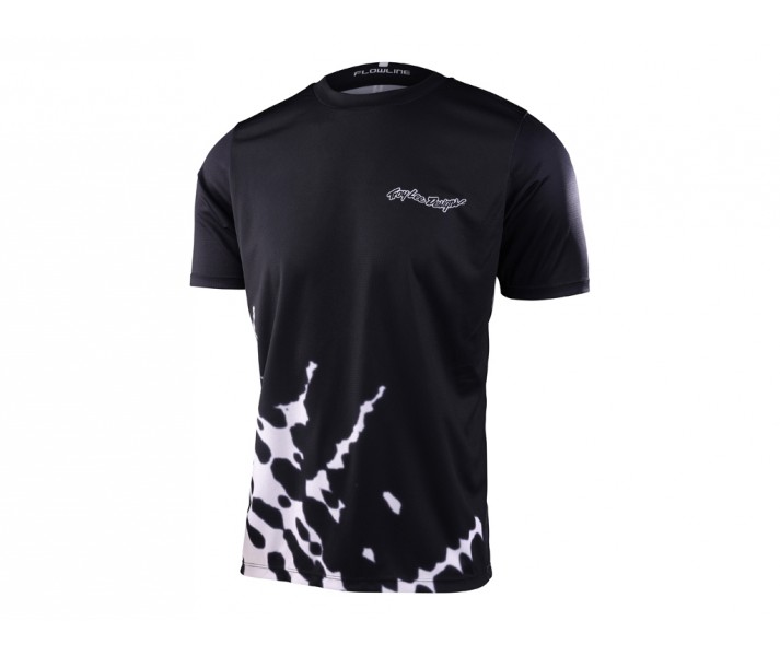 Camiseta Troy Lee Flowline Big Spin Negro/Blanco