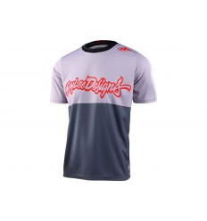 Camiseta Troy Lee Flowline Scripter Gris/Rojo