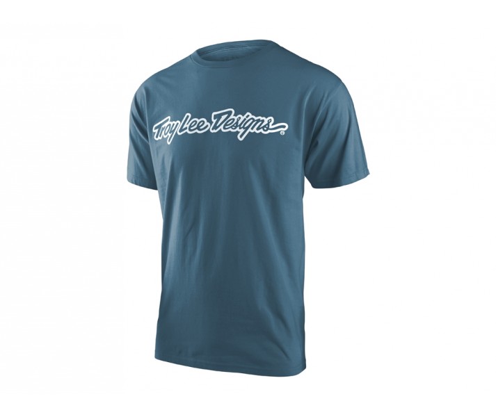 Camiseta Troy Lee Signature Azul