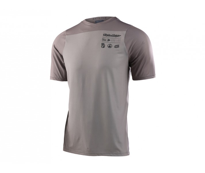 Camiseta Troy Lee Skyline Beige/Marrón