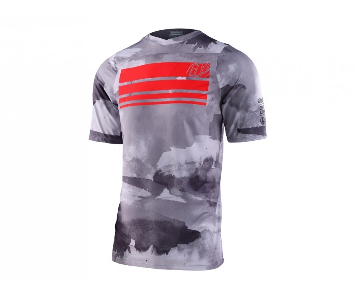 Camiseta Troy Lee Skyline Gris/Rojo