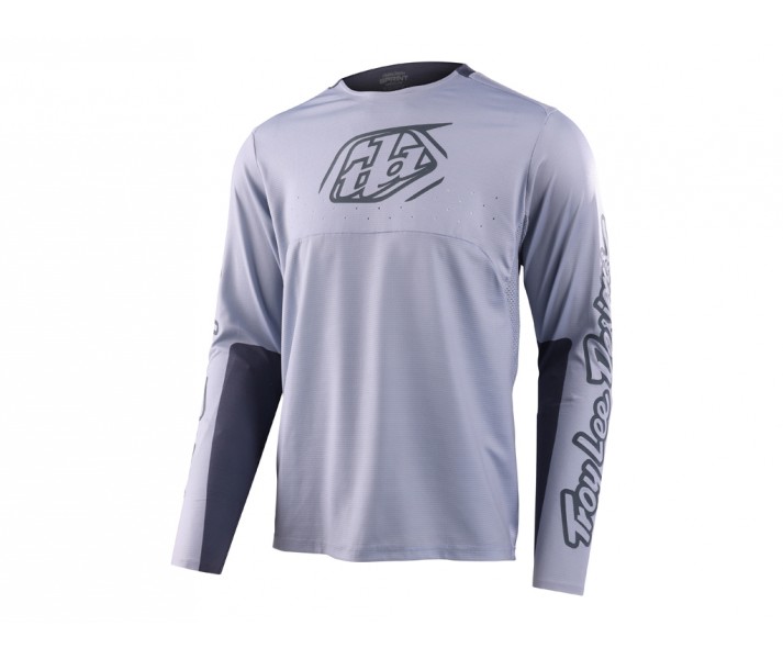 Camiseta Troy Lee Sprint Icon Gris Claro