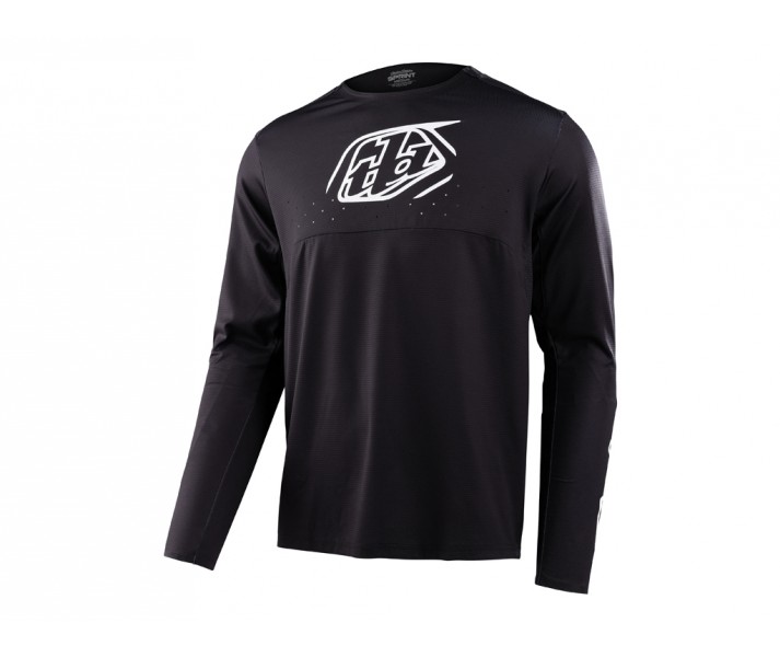 Camiseta Troy Lee Sprint Icon Negro/Blanco