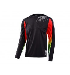 Camiseta Troy Lee Sprint Negro/Rojo/Blanco