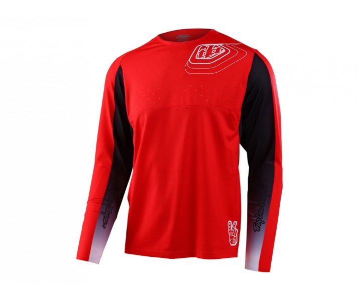 Camiseta Troy Lee Sprint Rojo/Negro/Blanco