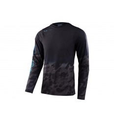 Camiseta Larga Troy Lee Skyline Fader Negro/Azul