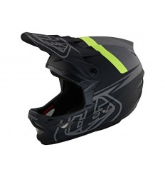 Casco Troy Lee D3 Fiberlite Gris Oscuro/Verde